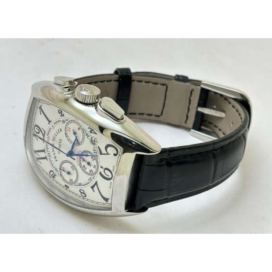 Franck Muller Casablanca Chronograph Leather Strap Watch