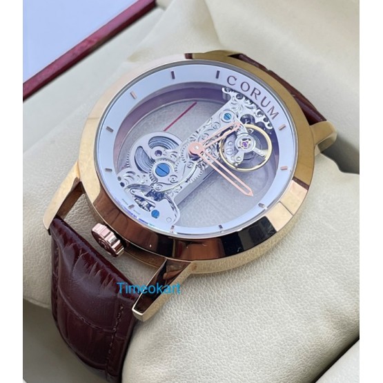 Corum Bubble Golden Bridge Rose Gold Swiss Automatic Watch