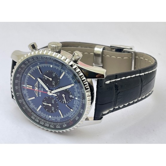 Breitling Navitimer B01 Blue & Black Chronograph Watch