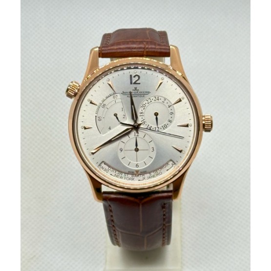 Jaeger Le Coultre Master Control Power Reserve White Rose Gold Swiss ETA Automatic Watch