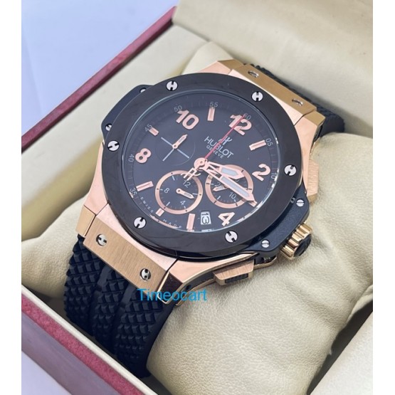 Hublot Big Bang Ceramic Bezel Rose Gold Watch - A