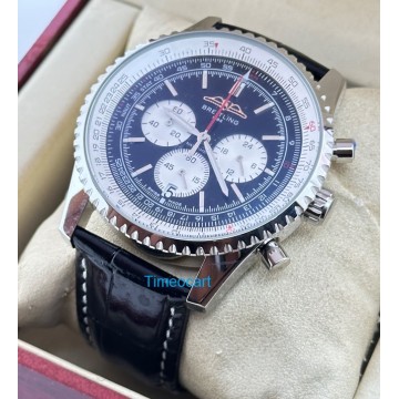 Breitling Navitimer Chrono Leather Strap Watch