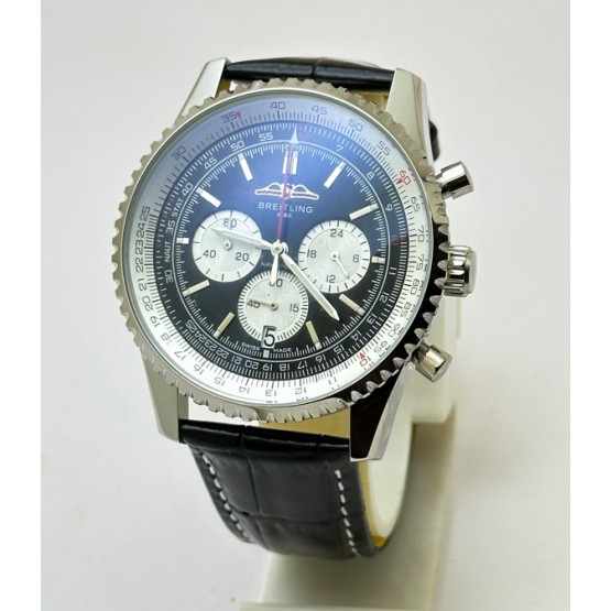 Breitling Navitimer Chrono Leather Strap Watch