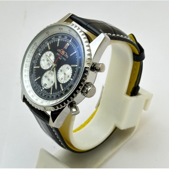 Breitling Navitimer Chrono Leather Strap Watch