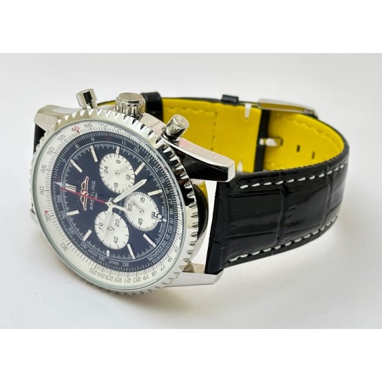 Breitling Navitimer Chrono Leather Strap Watch