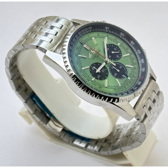 Breitling Navitimer B01 Mint Green Chronograph Steel Watch - B