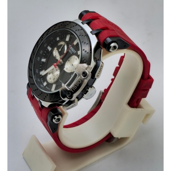 Tissot T-Race Chronograph Red Rubber Strap Watch