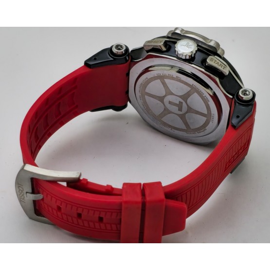 Tissot T-Race Chronograph Red Rubber Strap Watch