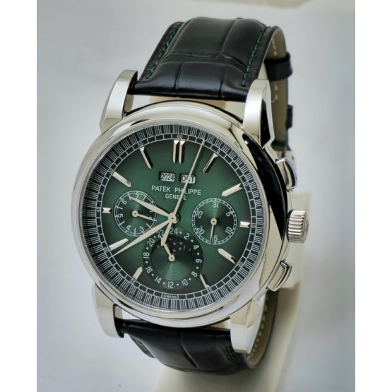 Patek Philippe Grand Complications GMT Perpetual Calendar Green Swiss Automatic Watch