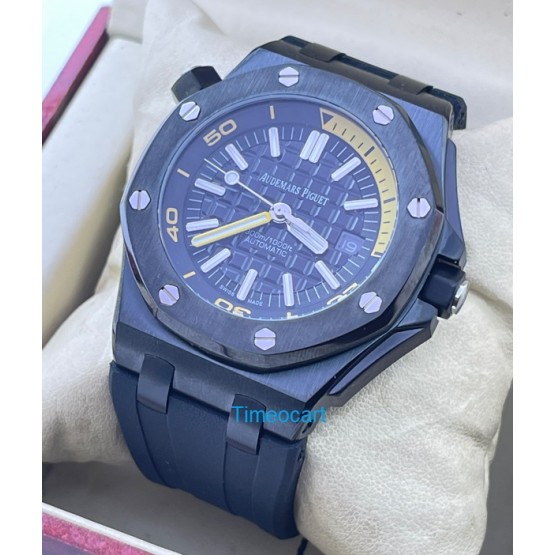 Audemars Piguet Diver Full Black Rubber Strap Swiss Automatic Watch