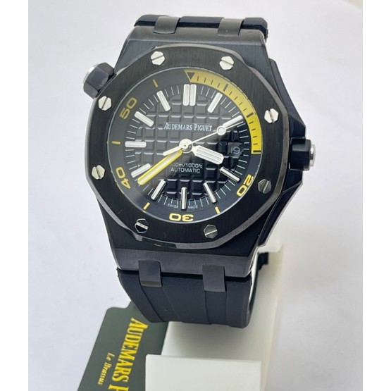 Audemars Piguet Diver Full Black Rubber Strap Swiss Automatic Watch