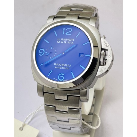 Panerai Marina Blue Marking Steel Swiss Automatic Watch