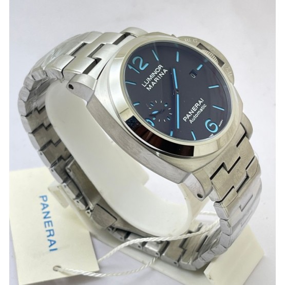 Panerai Marina Blue Marking Steel Swiss Automatic Watch