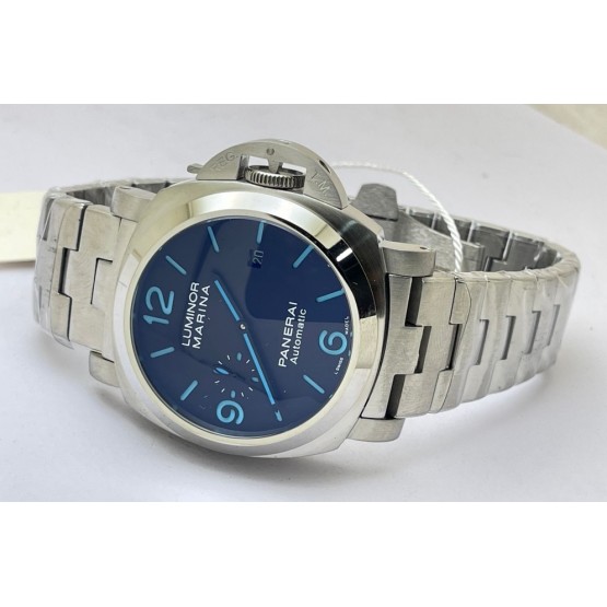 Panerai Marina Blue Marking Steel Swiss Automatic Watch