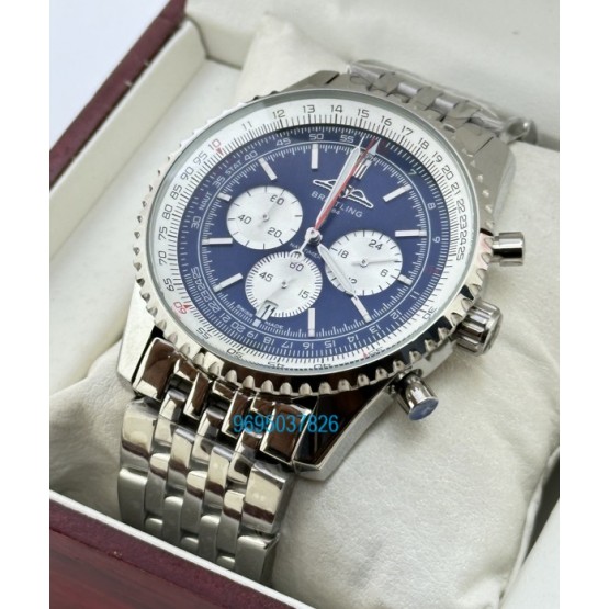 Breitling Navitimer Chronograph Blue Steel Watch