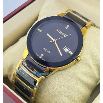  Rado Jubile Gold Black Bracelet Watch