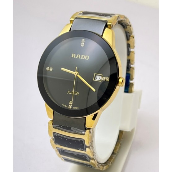  Rado Jubile Gold Black Bracelet Watch