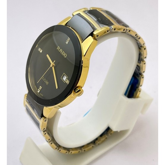  Rado Jubile Gold Black Bracelet Watch