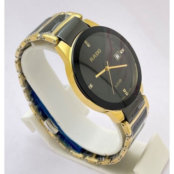  Rado Jubile Gold Black Bracelet Watch