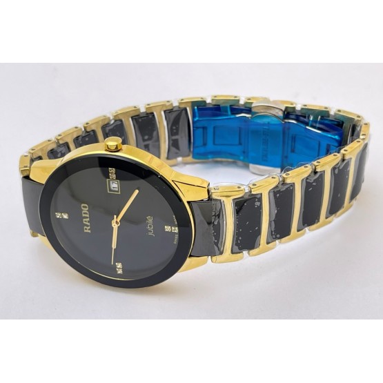  Rado Jubile Gold Black Bracelet Watch