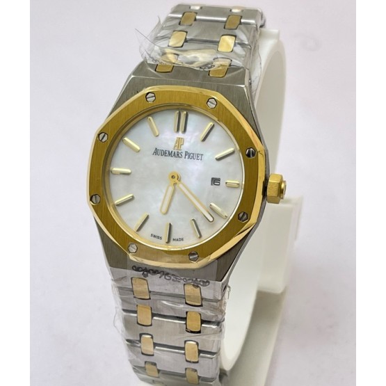 Audemars Piguet Royal Oak Mother of Pearl Dual Tone Ladies Watch