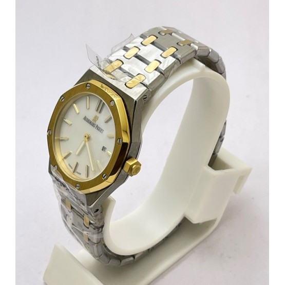 Audemars Piguet Royal Oak Mother of Pearl Dual Tone Ladies Watch