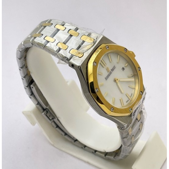 Audemars Piguet Royal Oak Mother of Pearl Dual Tone Ladies Watch