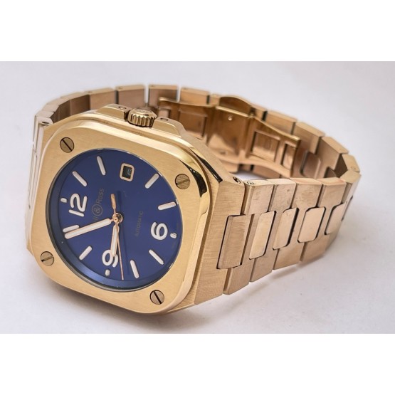 Bell & Ross BR05 Rose Gold Blue Swiss Automatic Watch