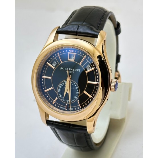 Patek Philippe Complications Annual Calendar Black Swiss Automatic Watch