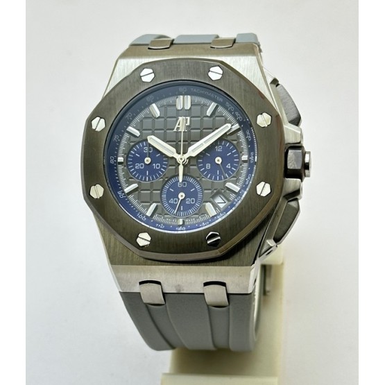  Audemars Piguet Royal Oak Offshore Steel Grey Rubber Strap Limited Edition Watch