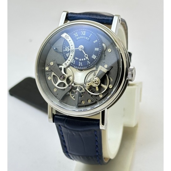 Breguet Tradition 7097 Blue Boutique Edition Swiss ETA 7750 Valjoux Automatic Movement Watch