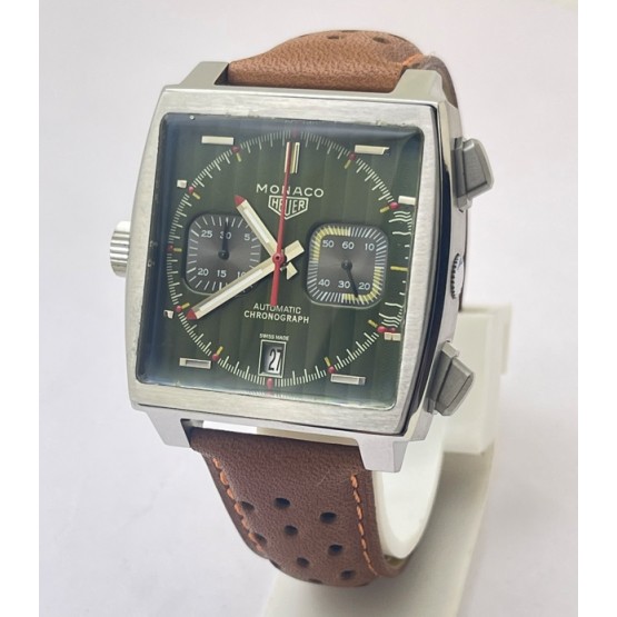 Tag Heuer Monaco Caliber 12 Green Watch