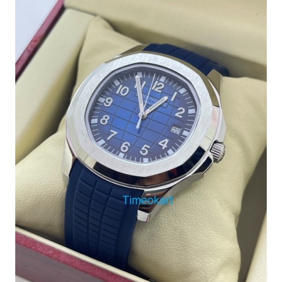 Patek Philippe Aquanaut Blue Rubber Strap Swiss Automatic Watch