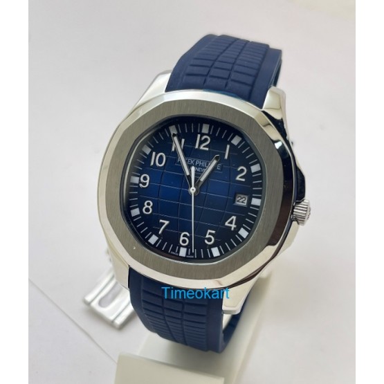 Patek Philippe Aquanaut Blue Rubber Strap Swiss Automatic Watch