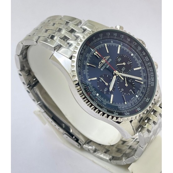 Breitling Navitimer B01 Blue & Black Chronograph Steel Watch