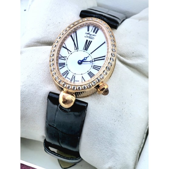 Breguet Reine de Naples Leather Strap Ladies Watch