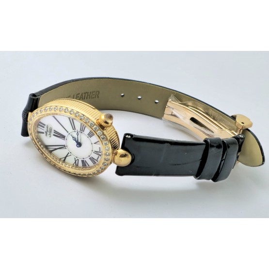 Breguet Reine de Naples Leather Strap Ladies Watch