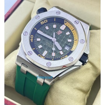 Audemars Piguet Diver Green Rubber Strap Swiss Automatic Watch