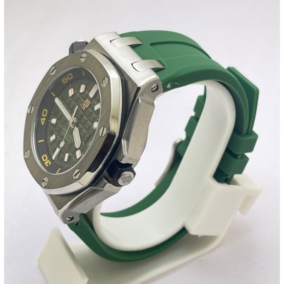 Audemars Piguet Diver Green Rubber Strap Swiss Automatic Watch