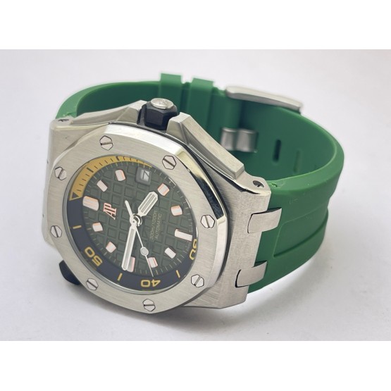 Audemars Piguet Diver Green Rubber Strap Swiss Automatic Watch