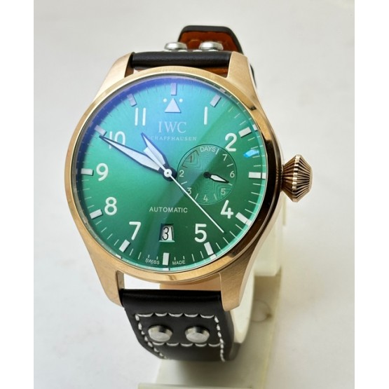 I W C Pilot Le Petit Prince Green Rose Gold Swiss Automatic Watch