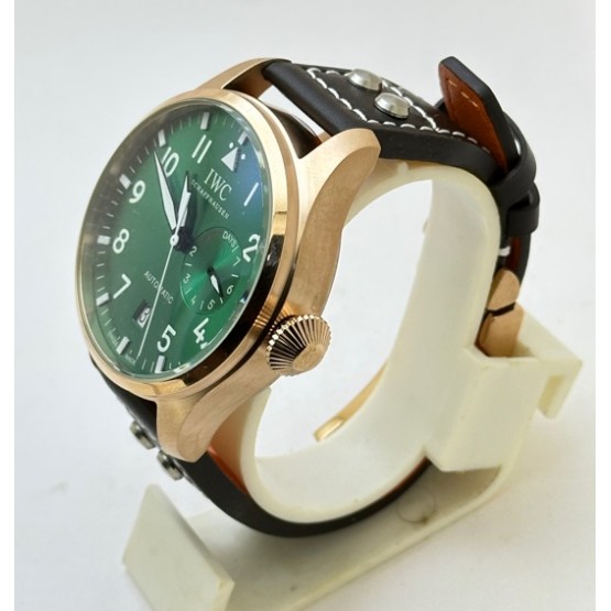 I W C Pilot Le Petit Prince Green Rose Gold Swiss Automatic Watch