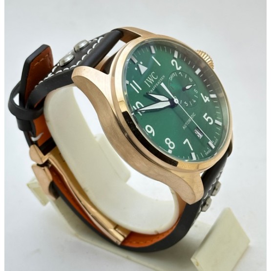 I W C Pilot Le Petit Prince Green Rose Gold Swiss Automatic Watch