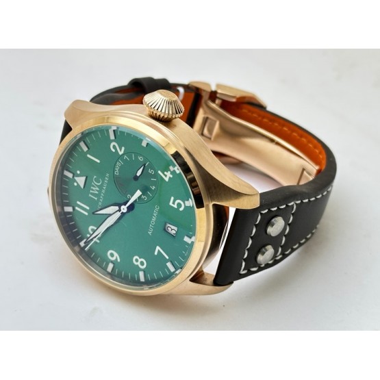 I W C Pilot Le Petit Prince Green Rose Gold Swiss Automatic Watch