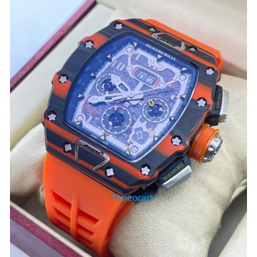  Richard Mille Mclaren RM 11-03 Orange Strap Swiss Automatic Watch