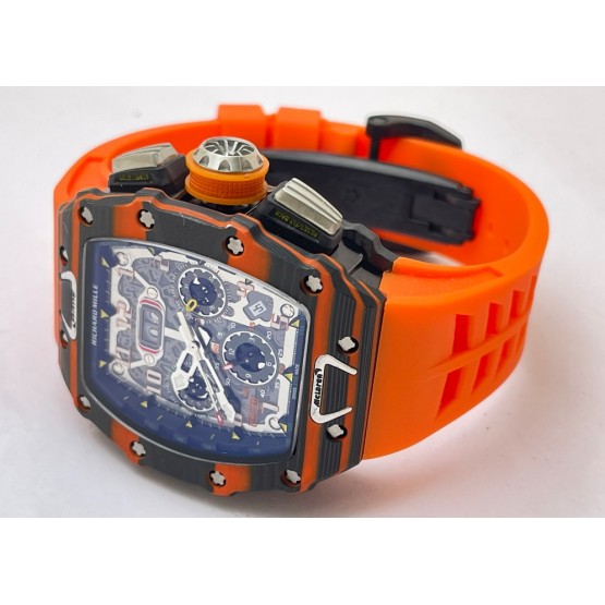  Richard Mille Mclaren RM 11-03 Orange Strap Swiss Automatic Watch