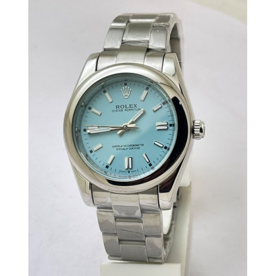 Rolex Oyster Perpetual ICE BLUE Steel Swiss Automatic Watch