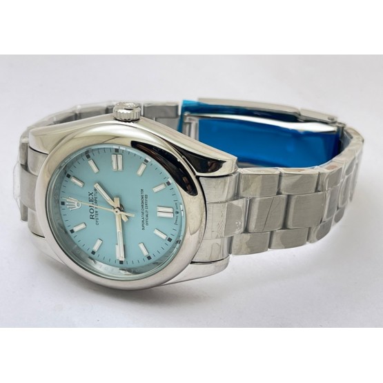 Rolex Oyster Perpetual ICE BLUE Steel Swiss Automatic Watch