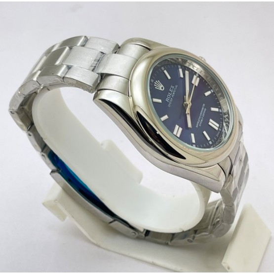 Rolex Oyster Perpetual BLUE Steel Swiss Automatic Watch