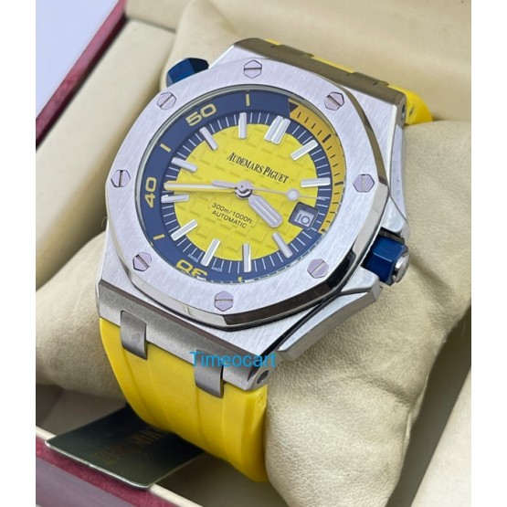 Audemars Piguet Diver Yellow Rubber Strap Swiss Automatic Watch